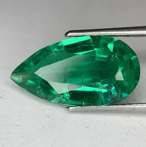 Columbia Emerald Cut Lab Created Grown Pear Cut Loose Gemstones Customizable Sizes Shapes Color Play/<b>Fire</b> - Product Image 3