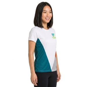 เสื้อยืดลำลองผู้หญิงคุณภาพสูง ราคาประหยัด ระบายอากาศได้ดี ผลิตจากวัสดุโพลีเอสเตอร์ผสมฝ้าย น้ำหนักเบา เป็นมิตรต่อสิ่งแวดล้อม - Product Image 2
