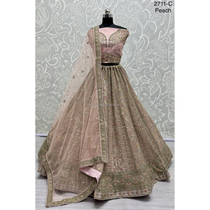Colecciones de terciopelo de ropa de novia India para novia con trabajo de Zarkhan de Fabzone - Product Image 4