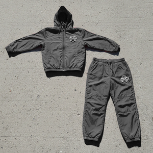 Custom Windbreaker Outfits Nylon Tracksuit Sport <b>Jacket</b> Hoodies Track Zip up Windbreaker Baggy Pants Sets Tracksuits for Men - Product Image 4