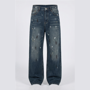 GENERSA SPORTS Jean droit pour homme, style Hip Hop, automne, en velours côtelé mi-lourd, délavage enzymatique, séchage rapide, braguette boutonnée, devant plat, taille moyenne - Product Image 6