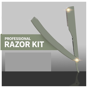 Rasoir droit professionnel haut de gamme pliable pour barbier, couteau de rasage en acier inoxydable, outils de coiffure et de toilettage de barbe pour salon - Product Image 2