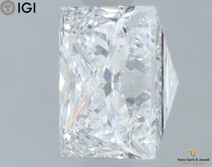 เพชรเจียระไนทรงเจ้าหญิงแบบ Perfect Princess Cut น้ำหนัก 2.01 กะรัต ผลิตด้วยวิธี CVD ขนาด 6.78 มม. สี E ความสะอาด VVS2 พร้อมใบรับรอง IGI และสำหรับแหวนที่มีใบรับรอง - Product Image 5