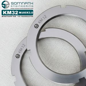 Écrou de blocage DIN 981 KM32 pour usage industriel intensif, CLASSE 4, auto-bloquant, entièrement fileté, à droite, pour roulement, diamètre du trou 158 mm - Product Image 4