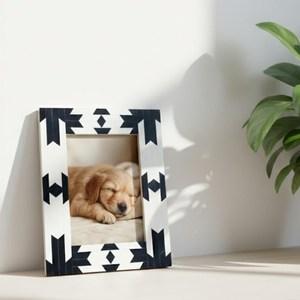 Luxury Bone Inlay Image Display <b>Frame</b> Artisan Crafted Decorative Photograph Holder Interior Styling Accent Product - Product Image 1
