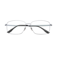 Montures de lunettes rectangulaires légères à monture complète en semi-titane pour les magasins d'optique – Fourniture en gros de verres correcteurs