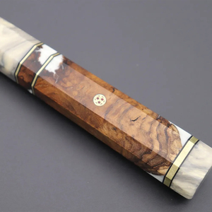Cuchillo de Chef Burraq Personalizado Hecho a Mano, NUEVO, de Acero al Carbono, Hoja de 8 Pulgadas, Grosor de 3.0 mm, Mango de Madera, Cuidado para Mantener Seco - Product Image 4