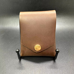 Cartera de Cuero sin Costuras para Pedidos al por Mayor, Tarjetero Delgado Minimalista, Cuero Genuino sin Costuras, Bloqueo RFID para Hombre SLW-0055 - Product Image 1