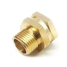Raccord hexagonal en laiton pour tuyau, filetage mâle NPT, connecteur de plomberie haute pression classe 150, mesure en pouces, surface usinée et polie - Product Image 6