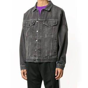 High Quality Lightweight Men's Denim Jacket 100% Cotton Breathable Waterproof Winter Casual OEM Service - Product Image 5