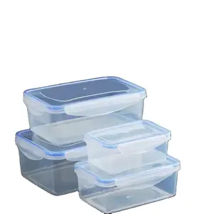 High Quality PP Plastic Transparent Crisper Kitchen Food Airtight Storage Box With Lid in plastic vietnam manufacturer