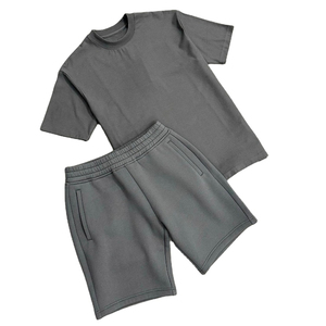 Nuevo Conjunto de Ropa Urbana para Hombre, Verano 2026, Personalizable al por Mayor, Transpirable, Tallas Grandes, Secado Rápido, Tejido de Poliéster/Algodón Terry de 360g, Color Sólido - Product Image 3