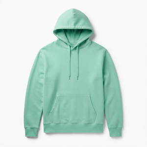 เสื้อฮู้ดดี้น้ำหนักเบา สกรีนโลโก้ตามสั่ง OEM สไตล์วินเทจ ฮู้ดดี้เปล่า ทรงหลวม เสื้อสเวตเชิ้ตผู้ชาย สกรีนโลโก้ตามสั่ง สตรีทแวร์ผู้ชาย - Product Image 4