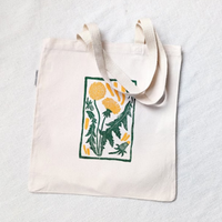 Sacs fourre-tout en coton recyclé naturel sans soufflet pour tous les jours |   Sacs de courses réutilisables |   Sacs promotionnels personnalisés en gros
