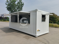 Conteneur de cuisine transportable, conteneur de restaurant, conversion entièrement équipée pour café, restaurants de restauration rapide, boutiques de barbecue
