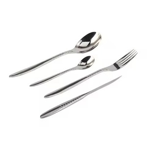 Elegant Dining <b>Table</b> <b>Spoon</b> Fork Knife Stainless Steel Tableware Cutlery Set for Restaurant Hotel Serving - Product Image 1