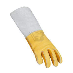 Gants de soudage à manchette longue en cuir résistant à la chaleur, en cuir de vachette grainé, pour soudeurs - Offre Spéciale - Product Image 4