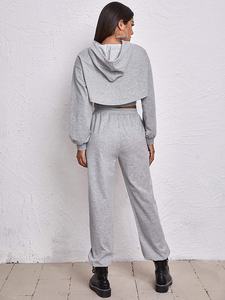 Ensemble survêtement pour femme, sweat-shirt à capuche et pantalon, tenue de Sport décontractée, 2020 - Product Image 2