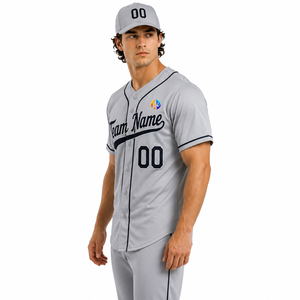 Maillot de baseball haut de gamme conçu avec un tissu extensible pour les clubs sportifs et les matchs de baseball organisés, offrant un confort durable pour les équipes. - Product Image 4