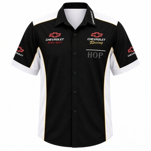 Camiseta de Carreras con Logotipo Personalizado, Ropa de Equipo de Pit Crew, Uniformes Transpirables de Alta Calidad para Personal de Pitstop de Deportes de Motor, Camiseta de Mecánico de Carreras - Product Image 2