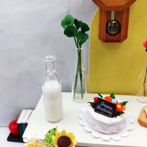 Doll House Accessories Miniature 1:12 Scale Glass Bottle Handmade for Home Decoration (Glass Crafts) - Product Image 6