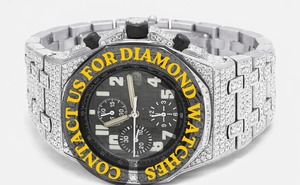 Montre Hip Hop de Qualité Supérieure pour Hommes avec Diamants Sertis, Fermoir Robuste et Bracelet Ajustable pour un Confort Optimal – Disponible à la Vente - Product Image 4