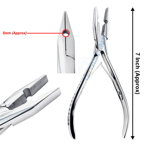Professional Hair <b>Extension</b> Removal Plier Flat Nose Teeth Inside Tool for Micro Ring and Nano <b>Bead</b> <b>Extensions</b> - Product Image 1