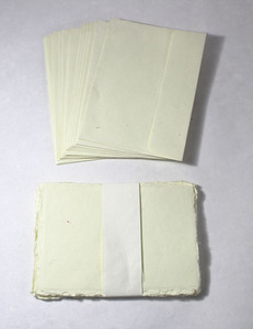 Papel de Carta con Borde Decorativo Hecho a Mano con Algodón Reciclado y Sobres Ecológicos, Juego de Papelería Libre de Ácido - Product Image 1