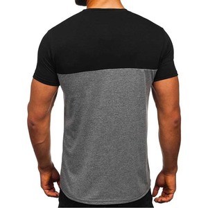 Camiseta de Cuello Redondo para Hombre de Alta Calidad, Ropa Formal al por Mayor, Hecha a Medida, 100% Algodón, Holgada, Antipilling, con Contraste de Color, Tallas Grandes - Product Image 5