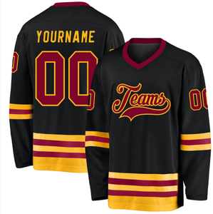 เสื้อฮอกกี้น้ำแข็งแบบมืออาชีพคุณภาพสูงสั่งทำพิเศษขายส่ง ชุดยูนิฟอร์มฮอกกี้น้ำแข็งแคนาดาแบบตาข่าย - Product Image 6