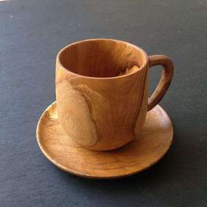 Vaso de Madera Ecológico Moderno de Calidad Genuina para Bebidas Calientes con Asa Cómoda para Servir, Diseño Creativo, Exportado por Craft Emporium - Product Image 6