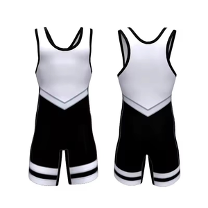 Cómodo Singlet de Lucha Libre para Niños OEM, Compresión, Logotipo Personalizado, Ideal para Uniformes de Equipo, Conjuntos de Lucha Libre - Product Image 1