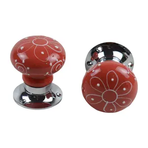 彩色手柄和旋钮手工设计橱柜装饰陶瓷门旋钮，用于室内设计和异形陶瓷抽屉拉动