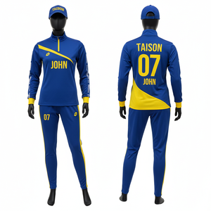 Chándal de Entrenamiento de Fútbol para Mujer, 220 GSM, Poliéster Interlock Premium, Diseño de Paneles Rojos y Blancos, Logotipo Personalizado con Transferencia Térmica - Product Image 3