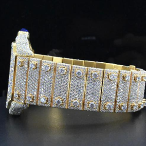 High Quality Customized Iced Out Lab Grown <b>Watch</b> Stainless Steel Best Quality Diamond <b>Watch</b> for <b>Men</b> - Product Image 2