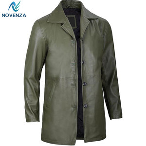 Manteau en cuir réversible de qualité supérieure pour homme, veste d'hiver chaude doublée, col classique, idéal pour les occasions décontractées et formelles - Product Image 1