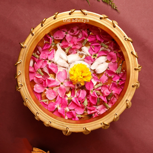 Cuenco Urli de latón de estilo moderno hecho a mano, decoración de Metal Premium para el hogar para bodas, luz de té de Diwali, regalo de diseño Floral espiritual - Product Image 3