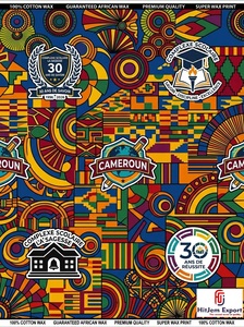 Luxury African Wax Print <b>Fabric</b> Manufacturer Custom School Anniversary Convention Celebration Textile Supplier OEM ODM - Product Image 3