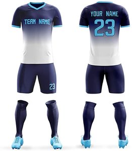 Maillot de football par sublimation, uniforme d'équipe personnalisé, respirant, léger, séchage rapide, vêtements de sport OEM - Product Image 6