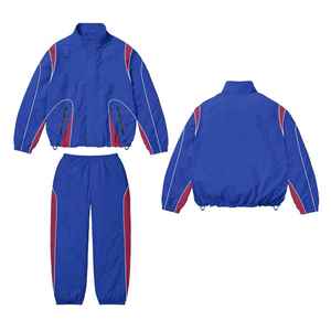Conjunto Deportivo Cortavientos para Hombre, Chaqueta y Pantalones Impermeables con Cremallera, Dos Piezas, Traje Deportivo de Nailon Impermeable - Product Image 3