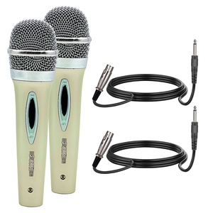 Micrófono XLR de 5 Núcleos, 2 Piezas, Micrófono Dinámico para Karaoke, Micrófonos de Estudio para Cantar, Micrófono de Mano - Product Image 1