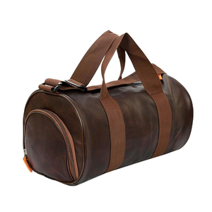 Sacs de sport en cuir véritable, style duffle, sac à dos de voyage, fermeture éclair, unisexe, sangle réglable, sacs de sport pour la gym - Product Image 6