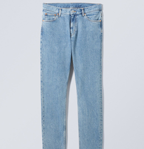 Jean en denim délavé coupe droite taille mi-haute pour homme Daniry Industry – Tissu en coton respirant et écologique - Product Image 4