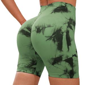 Ensemble de yoga pour femmes en gros – Tenue de sport d'extérieur en Spandex et Polyester, legging et short unis à devant uni - Product Image 4