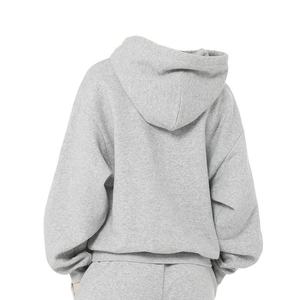 Sudaderas con capucha personalizadas con logo impreso para mujer, sudaderas de algodón grueso para mujer, servicio OEM. - Product Image 2