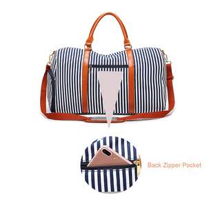 Bolsa de lona sublimada de color blanco, impermeable, para gimnasio, viajes, fitness, con diseño de logotipo personalizado, venta al por mayor, impermeable - Product Image 1