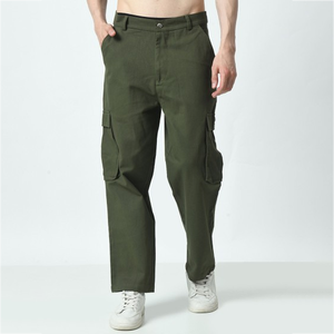 Pantalones Cargo de Alta Calidad con Logotipo Personalizado, Pantalones Cargo de Tallas Grandes con Múltiples Bolsillos para Hombre, Pantalones Casuales - Product Image 2