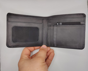 Genuine Leather Card Holder For Men Slim Pocket <b>Wallet</b> Handmade Leather Card Case With Flap Closure And Compact Design - Product Image 3
