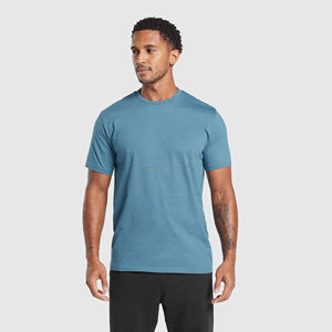 Camiseta Blanca Amplia de Alta Calidad, Camiseta de Algodón Grueso, Camiseta Negra Extra Grande para Hombre - Product Image 1