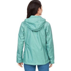 Chaqueta Impermeable Ligera y Transpirable para Mujer con Cremallera Completa, 100% Poliéster, Diseño de Logotipo Personalizado - Product Image 2